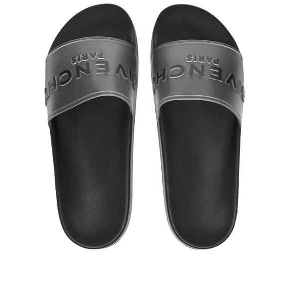 Tuckernuck GIVENCHY SLIDE FLAT SANDALS WHITE/BLACK size 8 - Picture 2 of 10